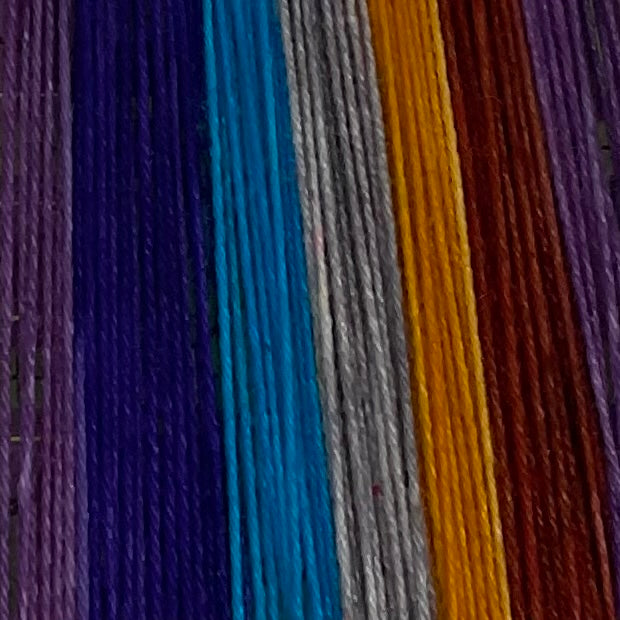 Crystal Six Stripe Self Striping Sock Yarn