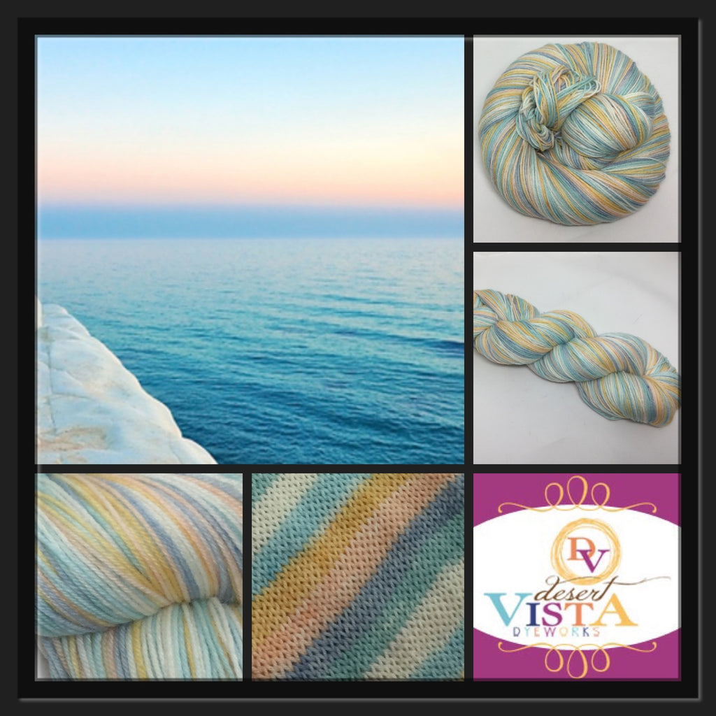 Swimming in the White Sea Six Stripe Self Striping Yarn