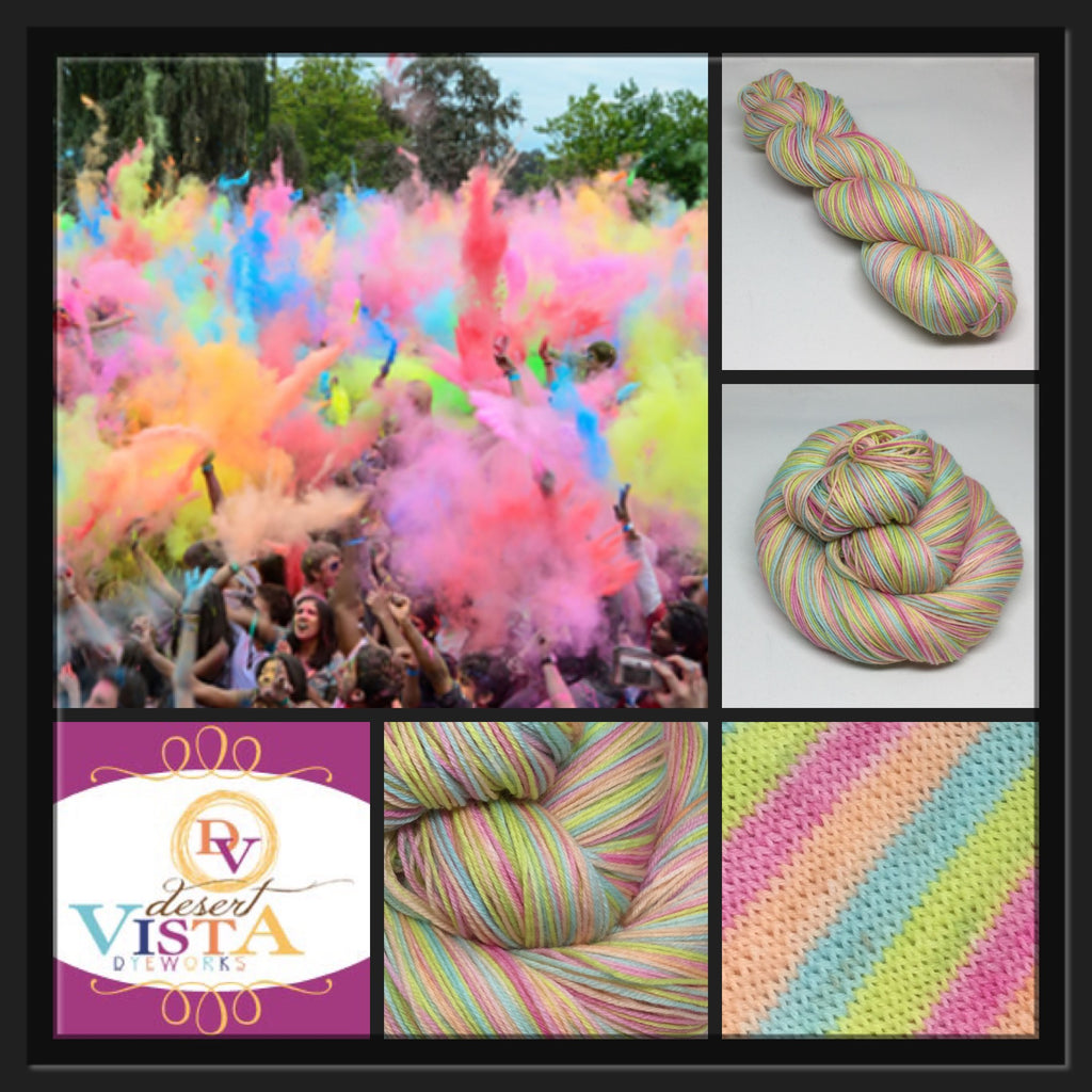 La Fiesta de Color Four Stripe Self Striping Sock Yarn
