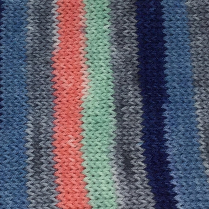 Coastal Brazil Six Stripe Self Striping Sock Yarn