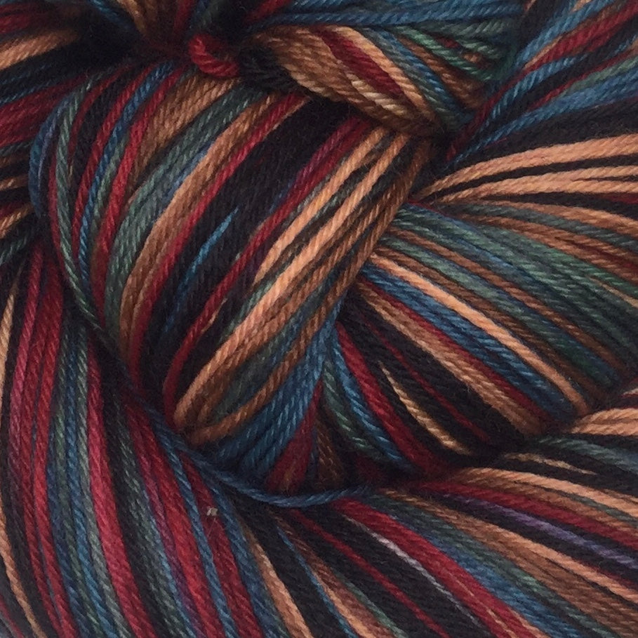 Hometown Lights Six Stripe Self Striping Sock Yarn