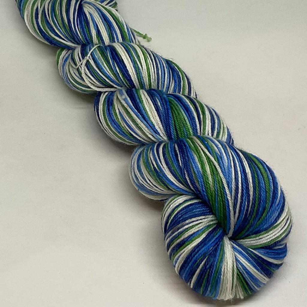 Van Gogh’s Irises Five Stripe Self Striping Yarn on