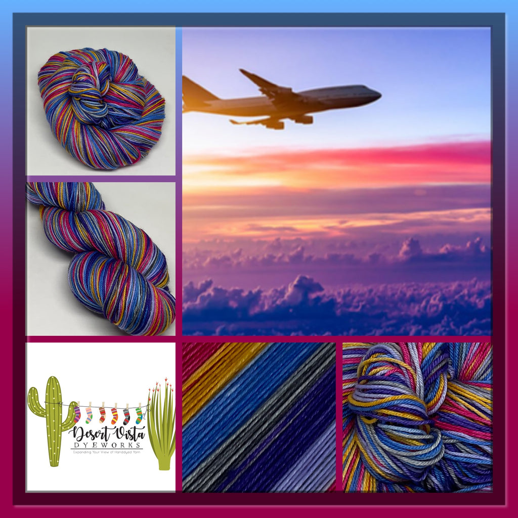 Travel Six Stripe Self Striping Yarn