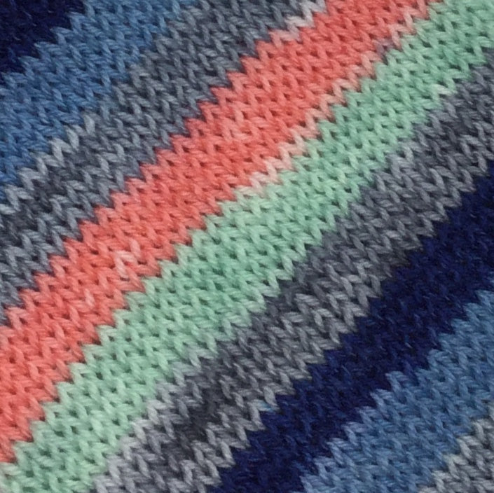 Coastal Brazil Six Stripe Self Striping Sock Yarn