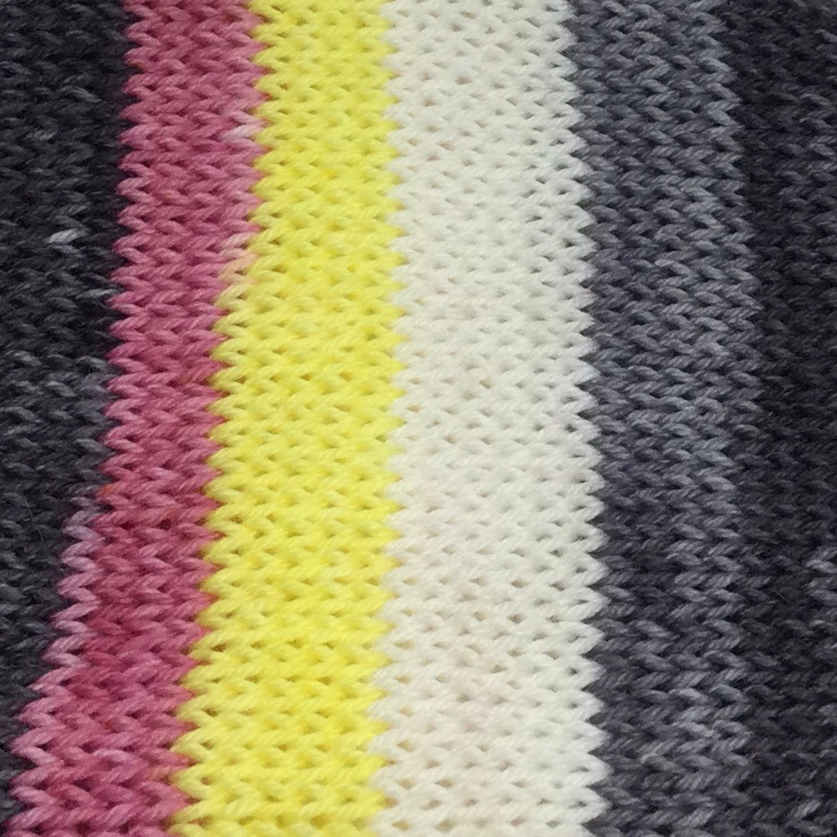 Roller Derby Five Stripe Self Striping Sock Yarn