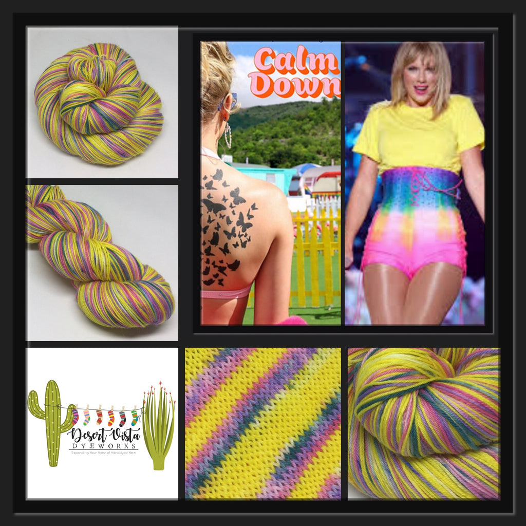 Calm Down Four Stripe Self Striping Yarn