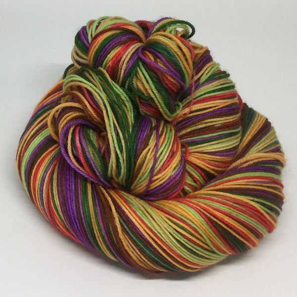 Cheeseburger Seven Stripe Self Striping Yarn