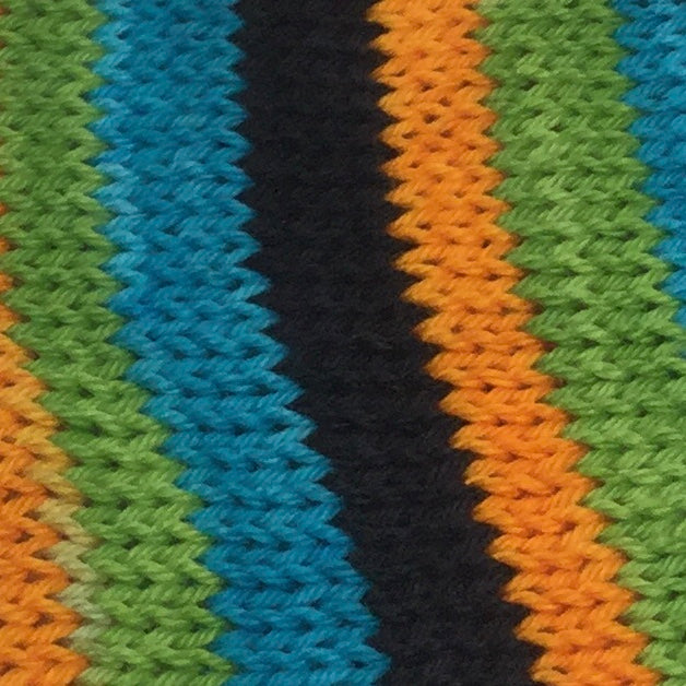 Papaya Month Four Stripe Self Striping Yarn