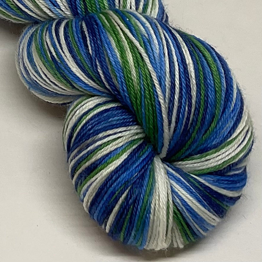 Van Gogh’s Irises Five Stripe Self Striping Yarn on