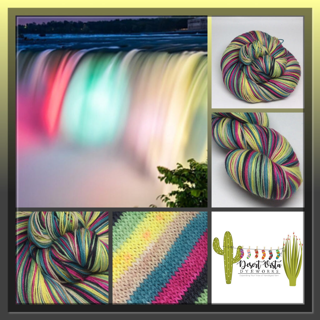 Niagara Falls Six Stripe Self Striping Sock Yarn