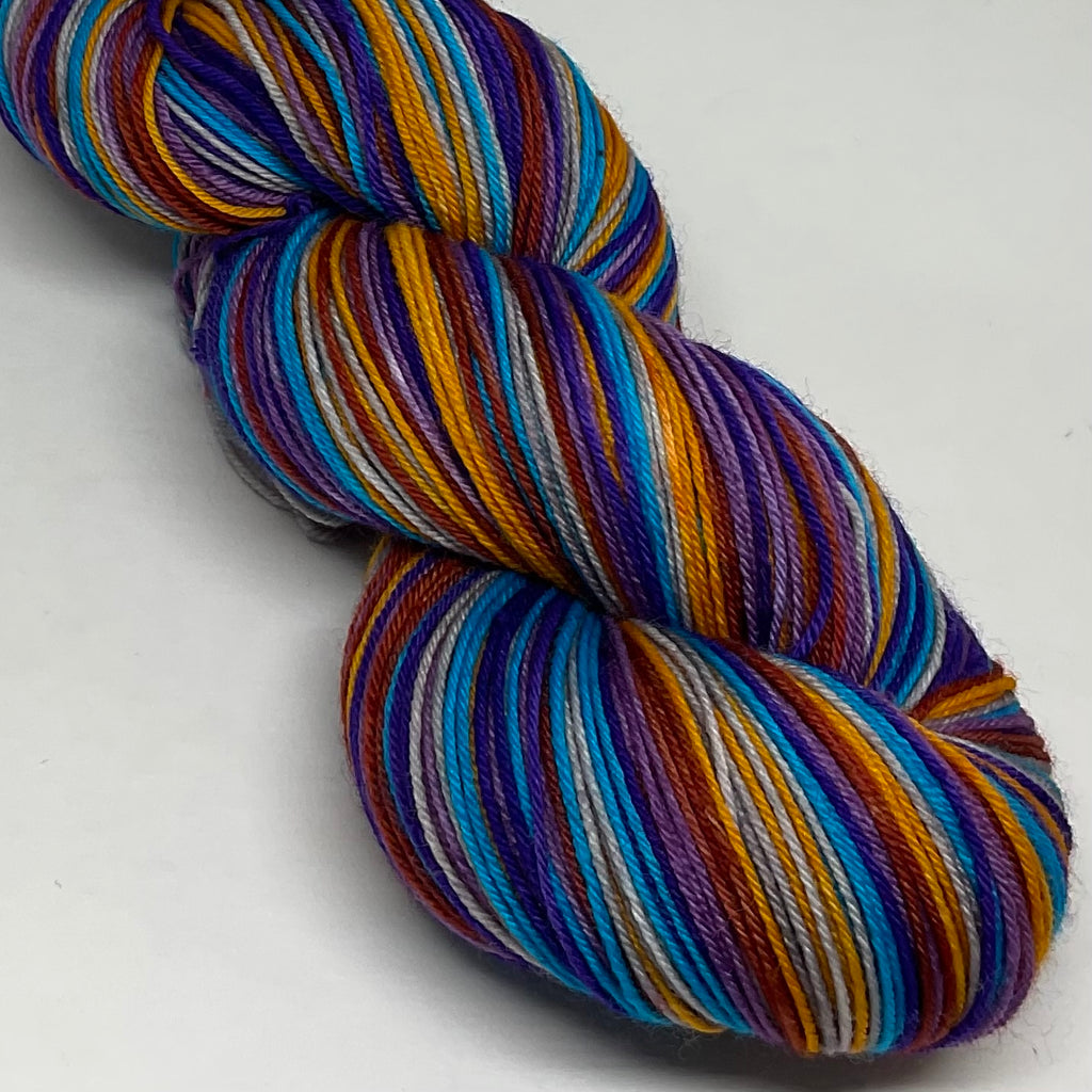 Crystal Six Stripe Self Striping Sock Yarn