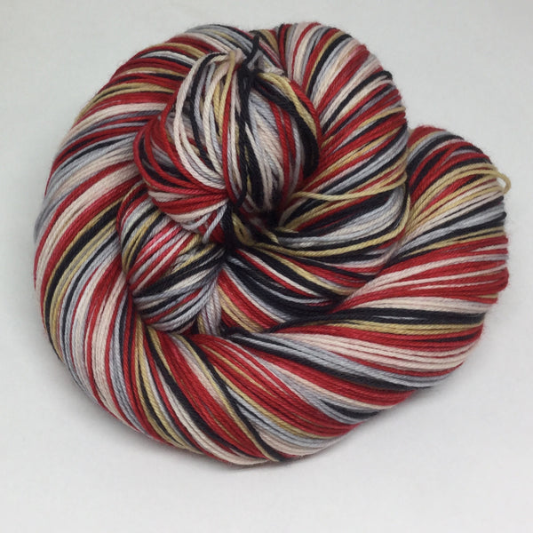 Mothra Five Stripe Self Striping Sock Yarn