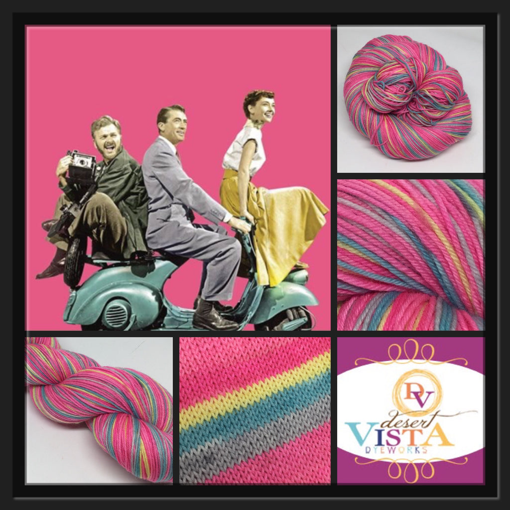 Roman Holiday Four Stripe Self Striping Yarn