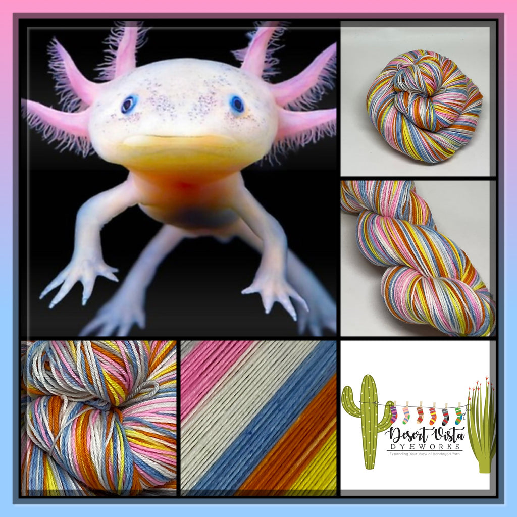 Axolotl Six Stripe Self Striping Yarn