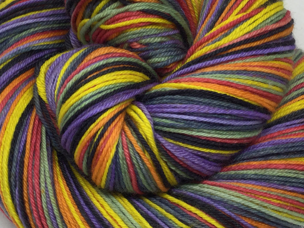 January Summer Seven Stripe Self Striping Sock Yarn