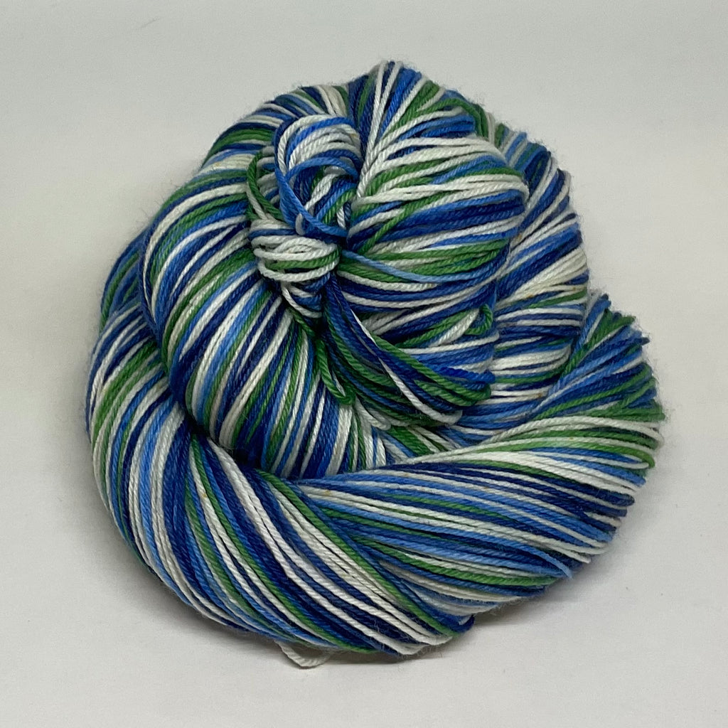 Van Gogh’s Irises Five Stripe Self Striping Yarn on