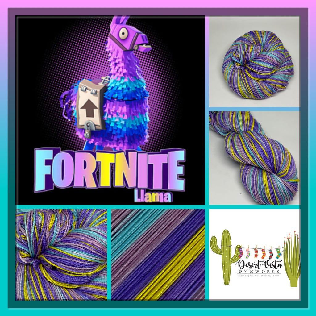 Fortnite Llama Six Stripe Self Striping Yarn