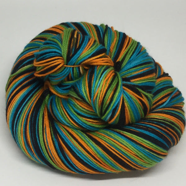 Papaya Month Four Stripe Self Striping Yarn