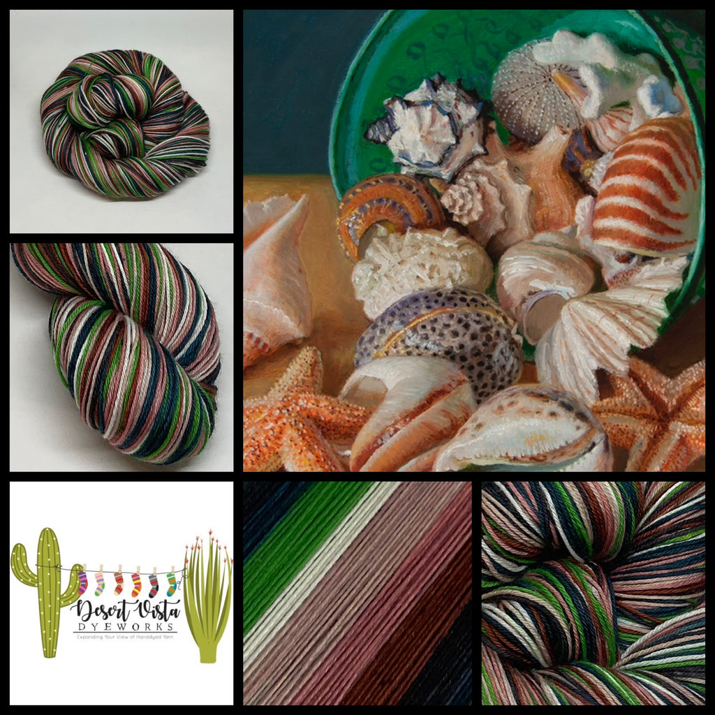 Wang Fine Art Seashells Seven Stripe Self Striping Yarn