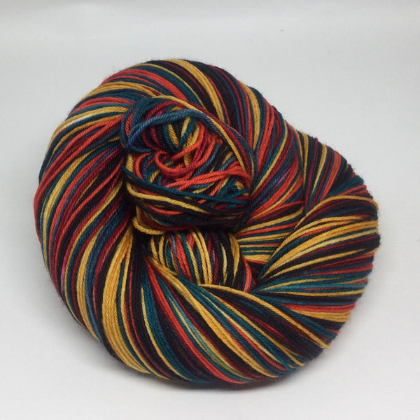 Going to the Drive-In Six Stripe Self Striping Sock Yarn