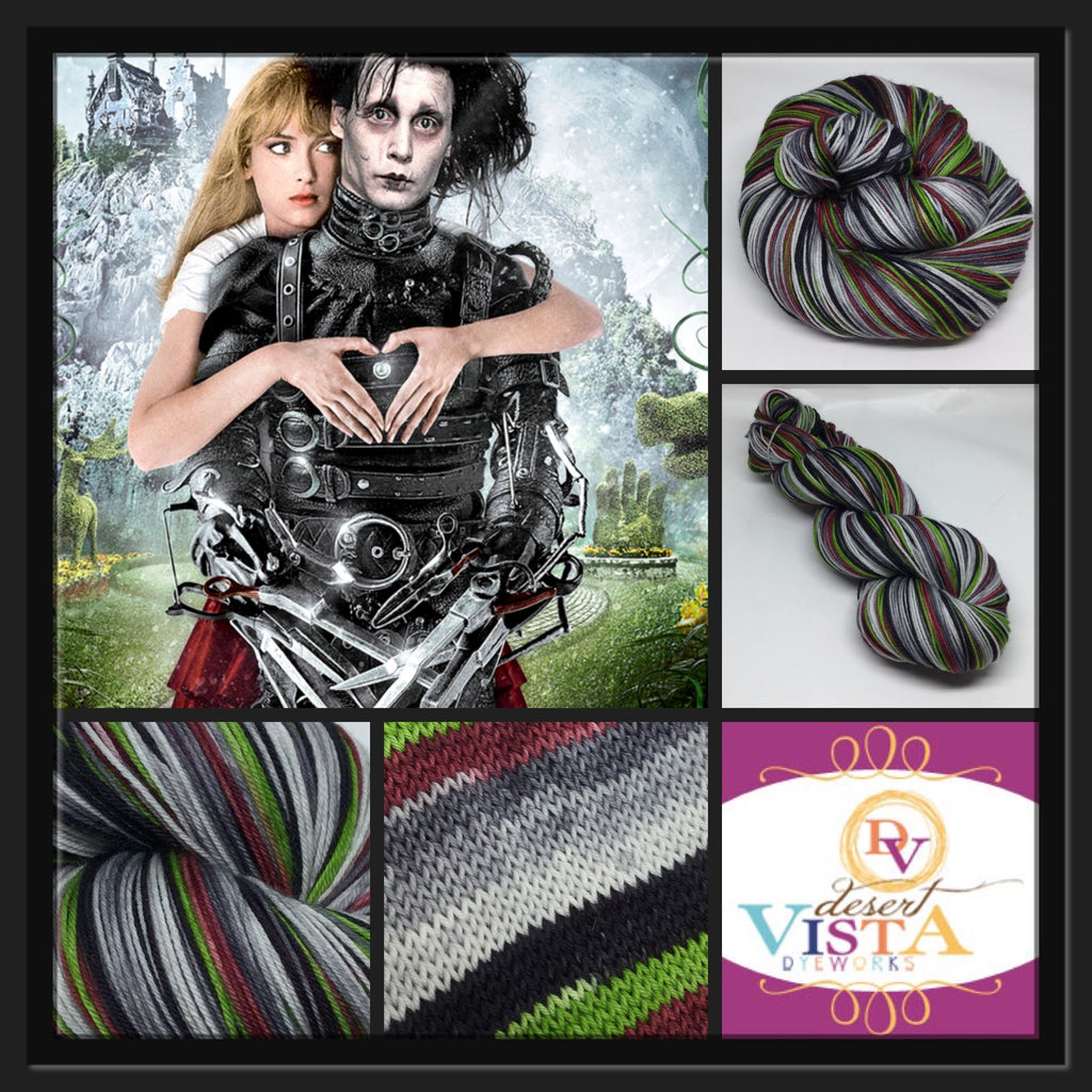 Edward Scissorhands Six Stripe Self Striping Yarn