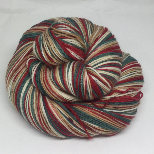 Vintage Advent Box Four Stripe Self Striping Sock Yarn