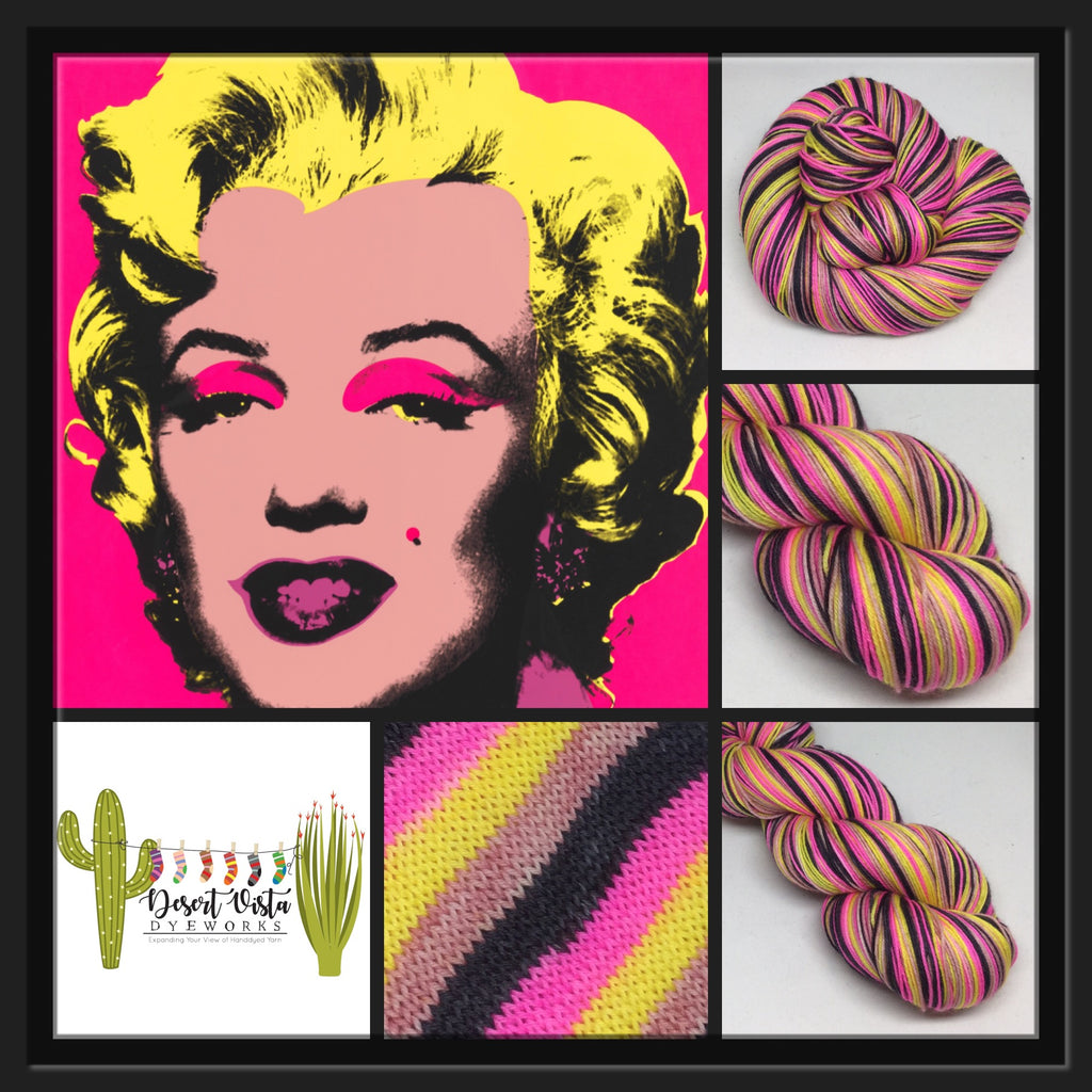 Warhol's Marilyn Four Stripe Self Striping Yarn