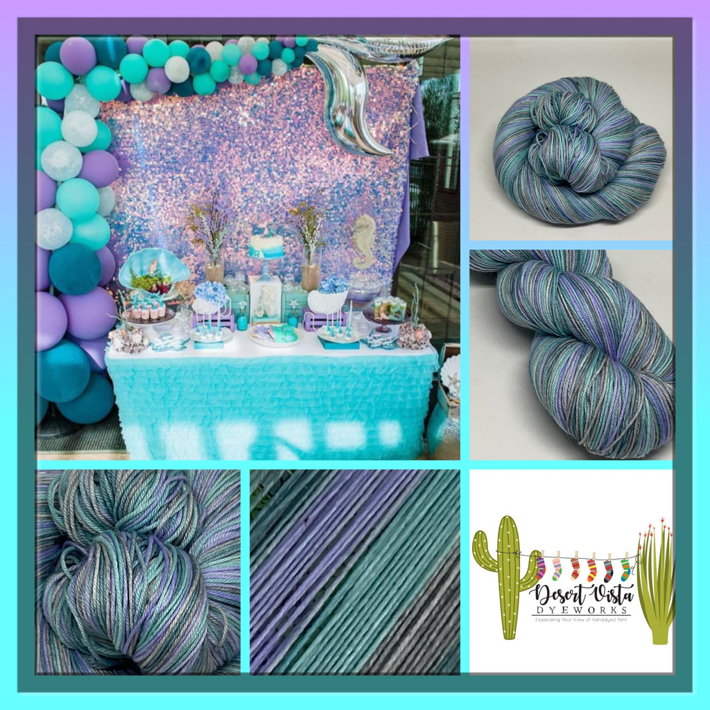 Mermaid Party Four Stripe Self Striping Yarn