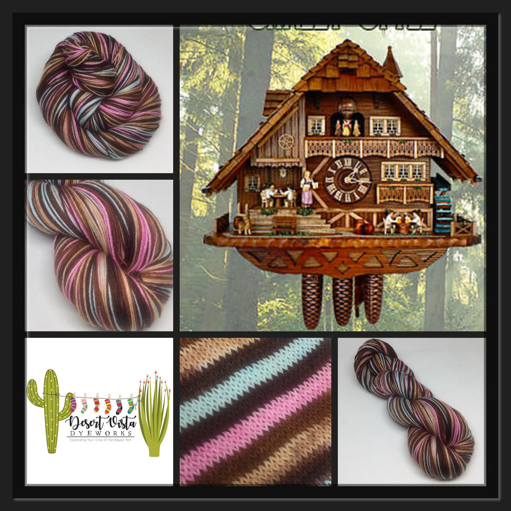 Cuckoo Clock Six Stripe Self Striping Yarn