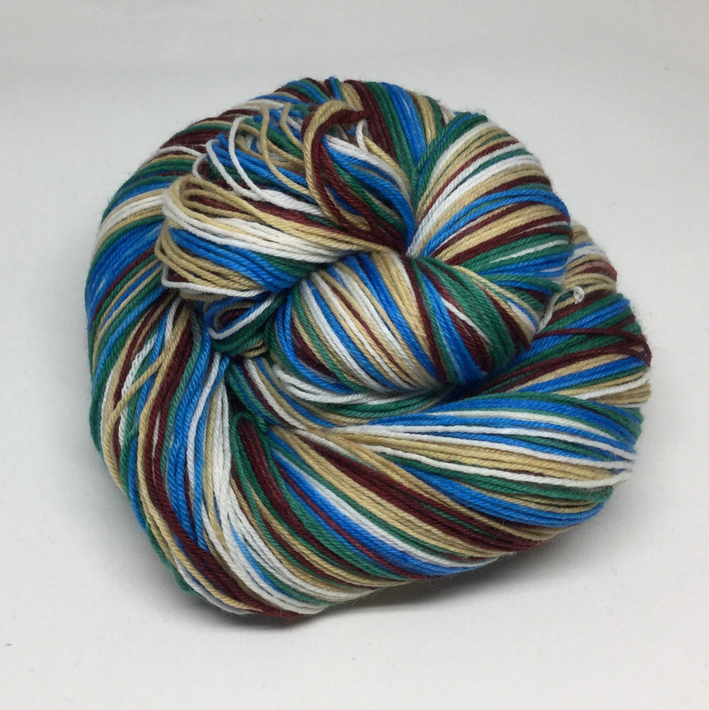 Tierra del Fuego Five Stripe Self Striping Sock Yarn