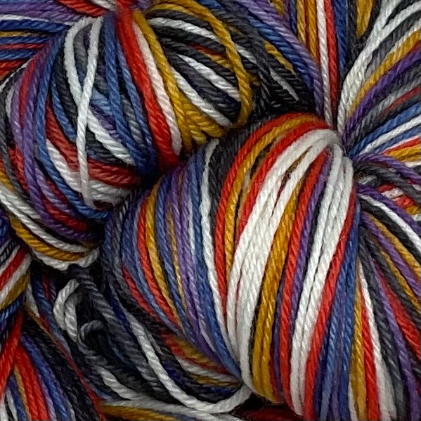 Egyptian Feather Six Stripe Self Striping Yarn