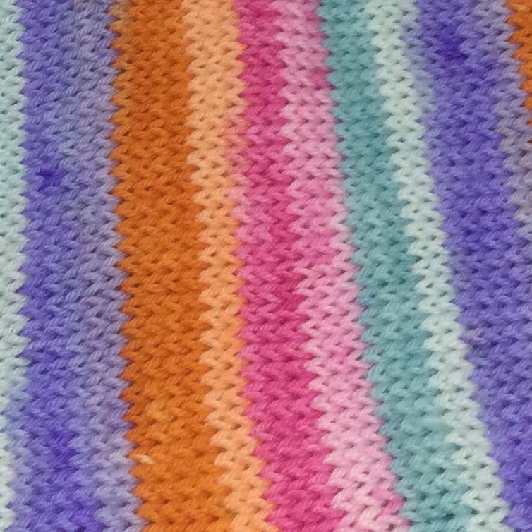 Tea Party Eight Stripe Self Striping Sock Yarn