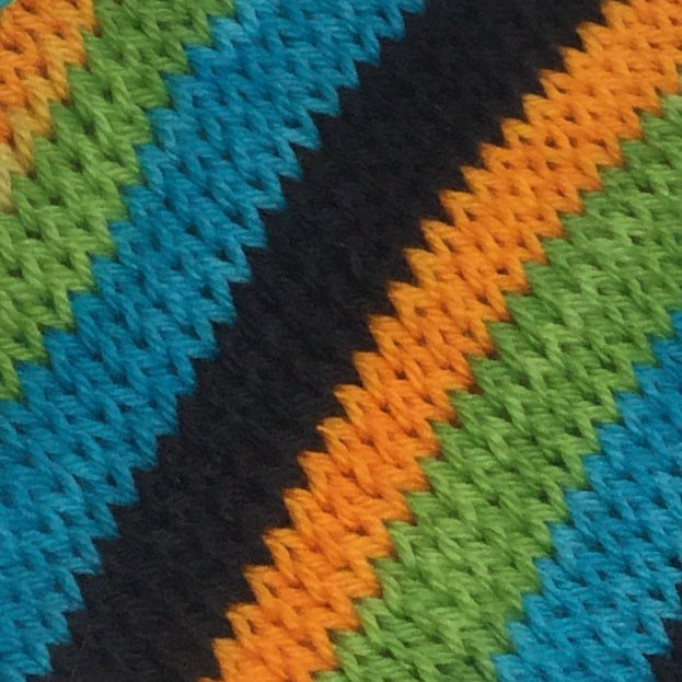 Papaya Month Four Stripe Self Striping Yarn