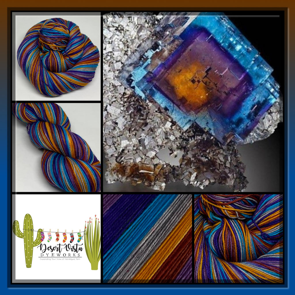 Crystal Six Stripe Self Striping Sock Yarn