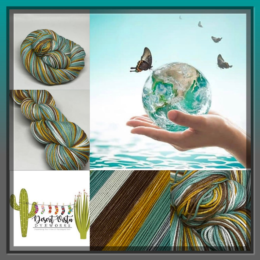 A Peaceful World Six Stripe Self Striping Yarn