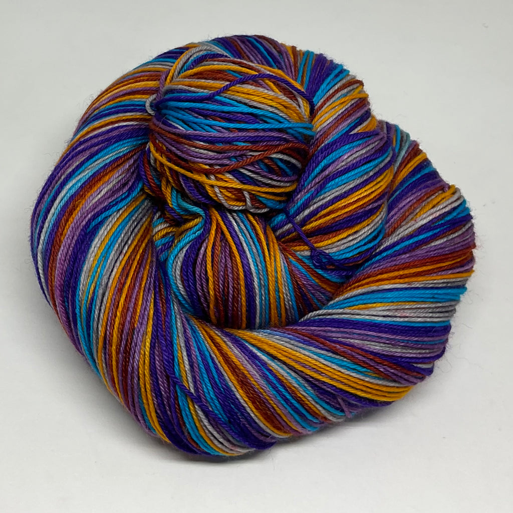 Crystal Six Stripe Self Striping Sock Yarn