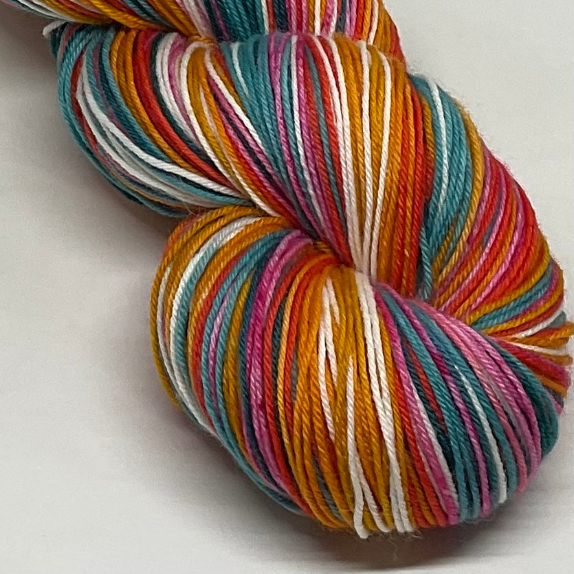 Baroque Flowers Seven Stripe Self Striping Yarn