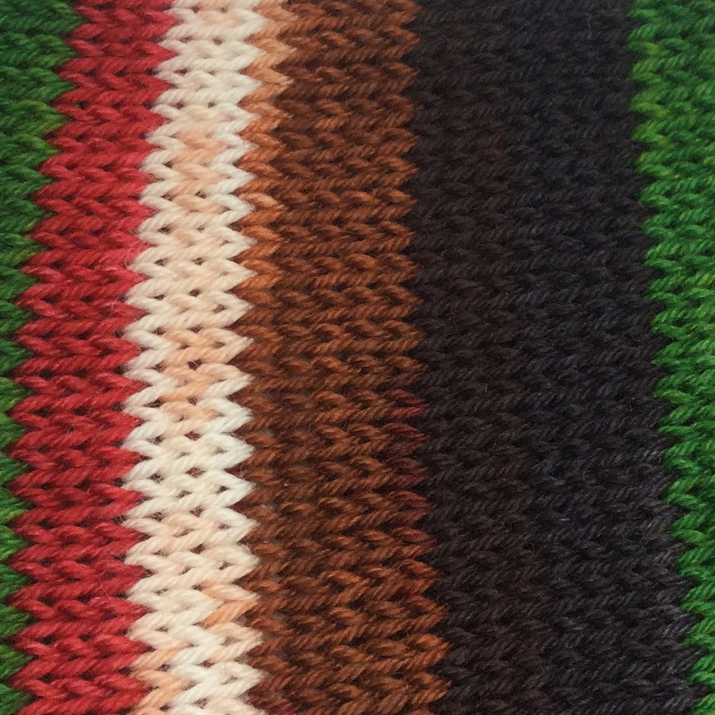 Agatha's Christmas Pudding Six Stripe Self Striping Yarn