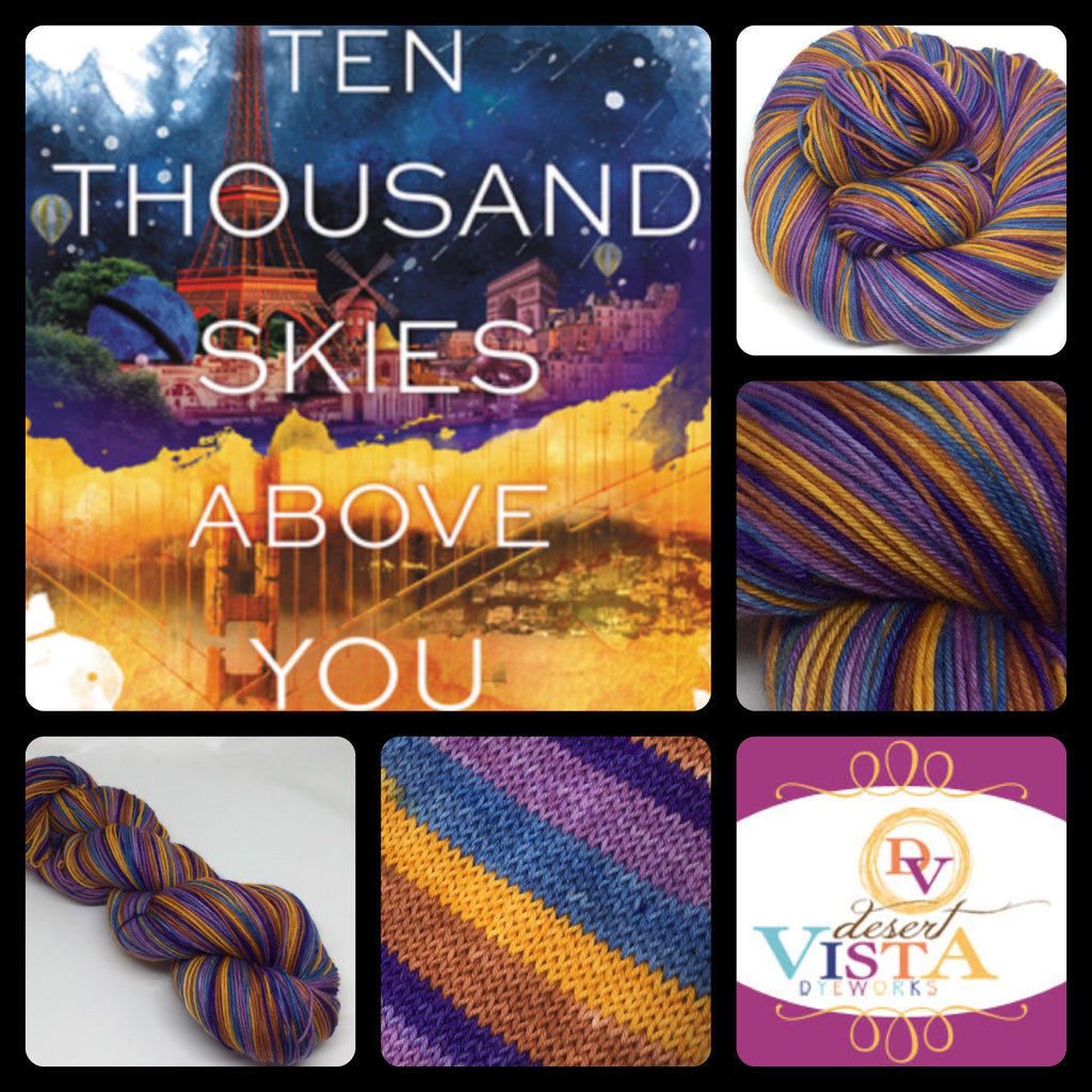 Skies Above You Five Stripe Self Striping Yarn