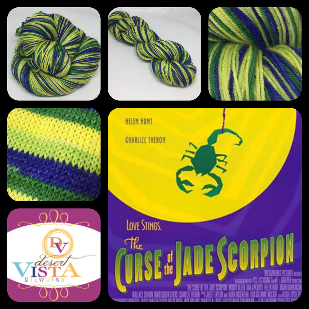 Jade Scorpion Four Stripe Self Striping Yarn