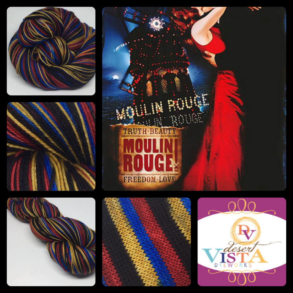 Moulin Rouge Four Stripe Self Striping Yarn