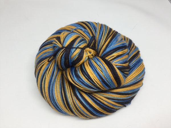 Black Carnival Three Stripe Self Striping Yarn