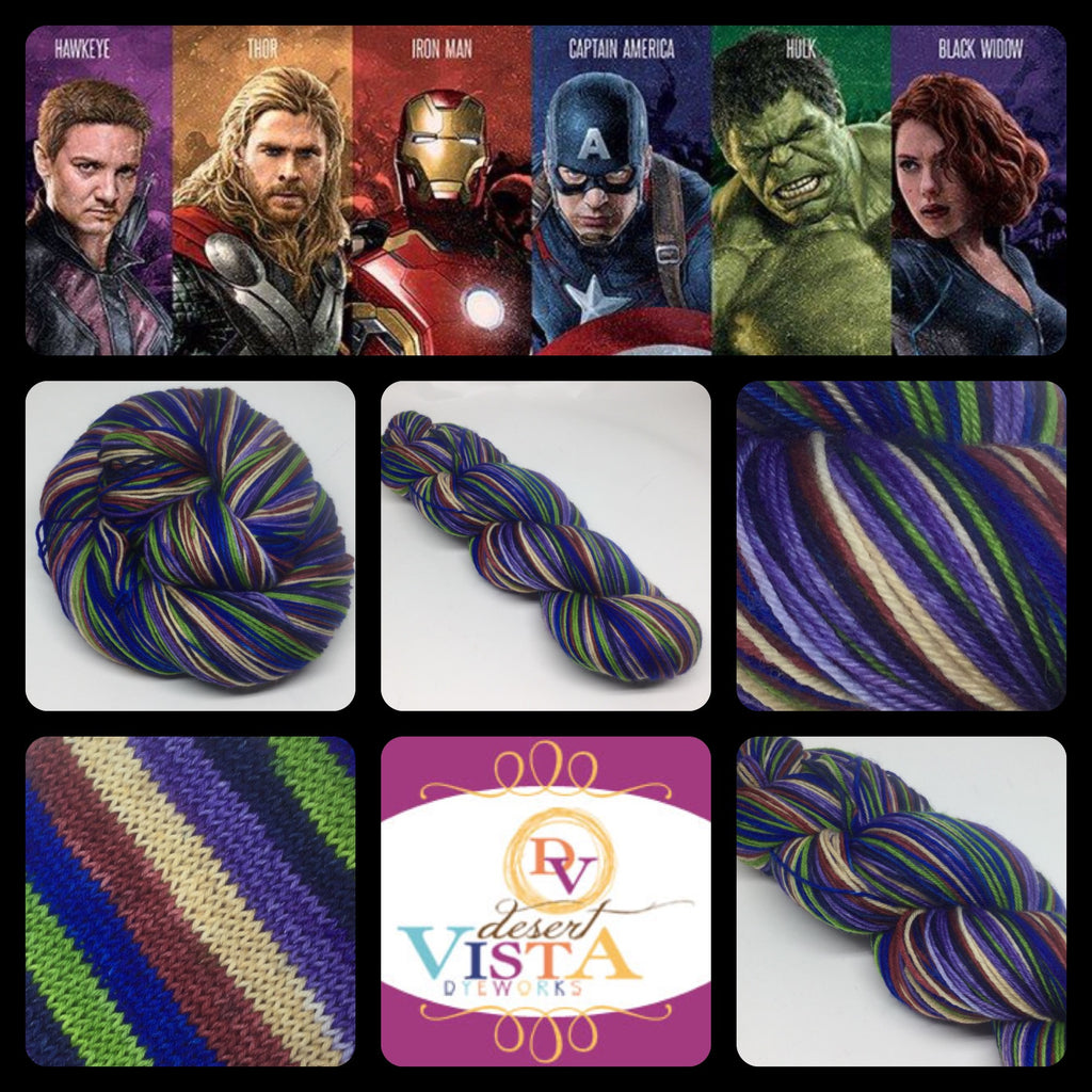 Age of Ultron Six Stripe Self Striping Yarn