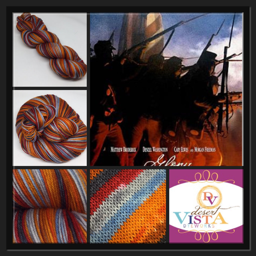 Glory Seven Stripe Self Striping Sock Yarn