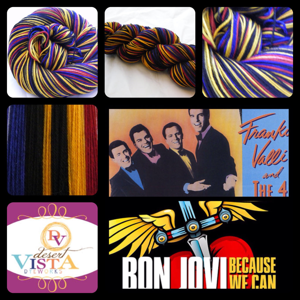 Walk Like A Man & Because We Can Six Stripe Self Striping Yarn