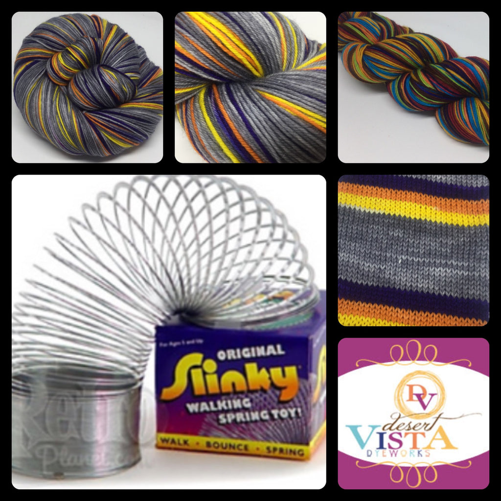 Slinky Four Stripe Self Striping Yarn