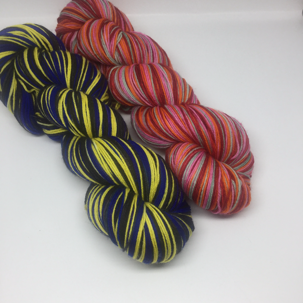 Pac Man Half Skeins Stripe Self Striping Yarn