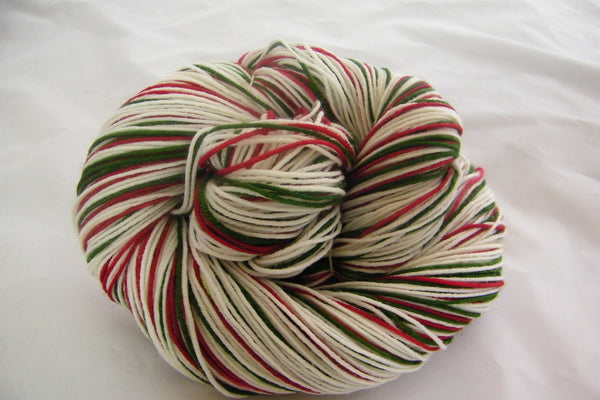 Holiday Stripe Thin Four Stripe Self Striping Yarn