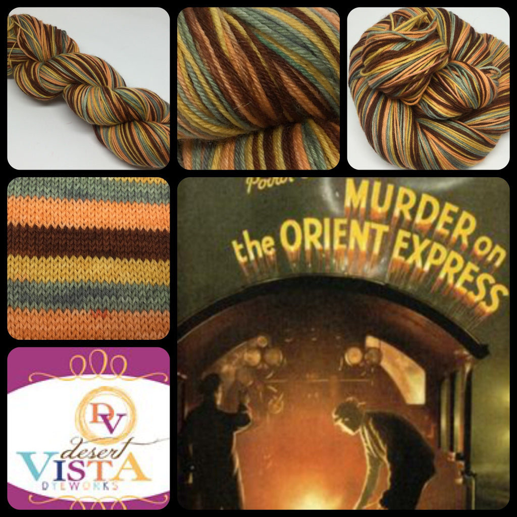 Murder on the Orient Express Four Stripe Self Striping Yarn