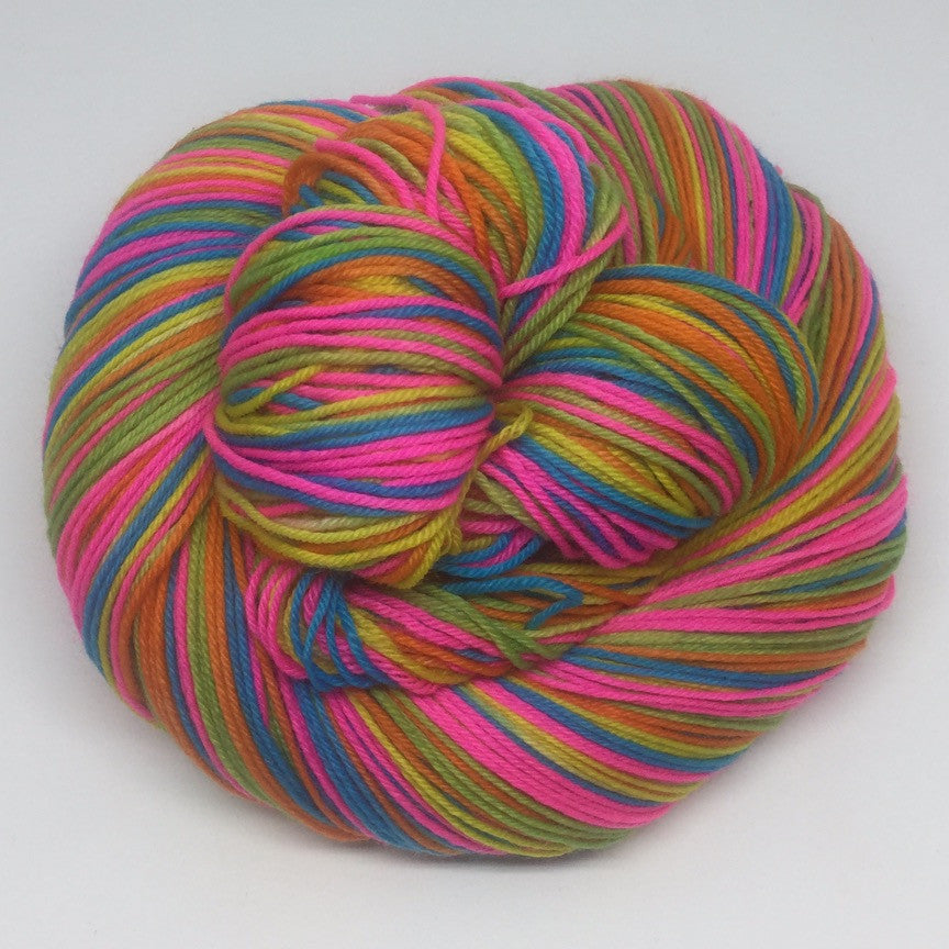 Neon Jelly Bracelets Five Stripe Self Striping Yarn